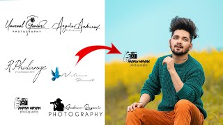 How To Make Photo Editing Logo  अपने मोबाइल से अपना logo बनाये  PicsArt photo editing [upl. by Alleyn]