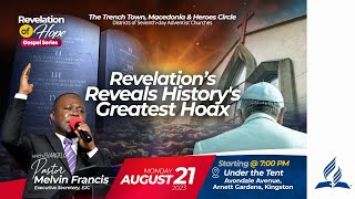 Revelation of Hope Gospel Series  Pastor Melvin Francis  EJC Virtual Church Aug 21  700 PM [upl. by Glanti366]