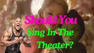 Dwayne Johnson Says Sing In The Theater Should You  Noah Kaser Live [upl. by Adiahs]