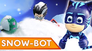 PJ Masks Creations 💜🎄 SNOWBOT  Christmas Special  Play with PJ Masks [upl. by Ecinehs]