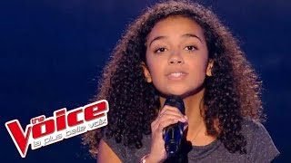 Lucie  « Its a mans mans mans world » James Brown  The Voice 2017  Blind Audition [upl. by Nymrak120]