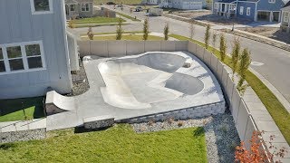 real SKATEPARK in my BACKYARD  backyard tour 2 [upl. by Rocky]