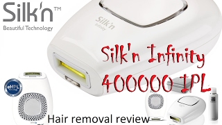 Silkn Infinity  Setup Test In depth review IPL eHPL permanent hair removal at home [upl. by Mclyman]