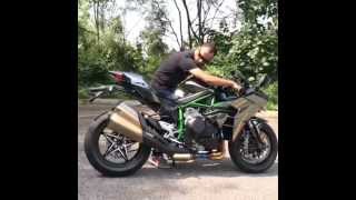 Amazing Kawasaki H2R start up sound and exhaust note [upl. by Baynebridge]