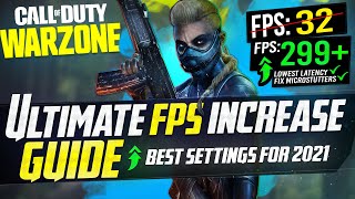 🔧 COD WARZONE Dramatically increase performance  FPS with any setup Best Settings 2021 🖱️🎮✔️ [upl. by Maise581]