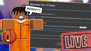 THEY LOCKED ME UP AGAIN 🔴🔴  ROBLOX HOOPZ  W Facecam [upl. by Stoller744]