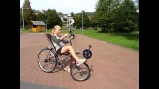 Pedalwelt Spaßfahrrad Liegerad mit Obenlenker [upl. by Rezzani]