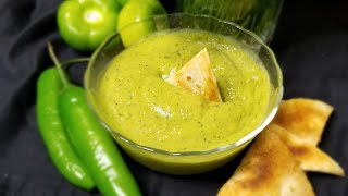 How to make TOMATILLO AVOCADO SALSA ❤ [upl. by Erised19]