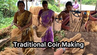 Traditional Coir Making Madurai Tamilnadu [upl. by Lyon]