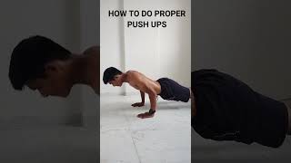 How to do proper push ups 💪 exercise fitnessgym [upl. by Grider447]