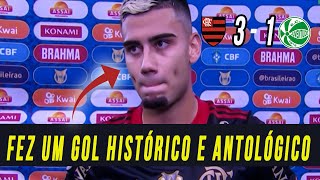 VEJA O QUE O ANDREAS PEREIRA DISSE APÓS MARCAR UM GOLAÇO DE FALTA PELO FLAMENGO CONTRA O JUVENTUDE [upl. by Lemert]