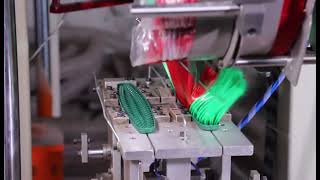 Making Brooms with MEIXIN Industrial 2 Axis Brush Tufting Machine [upl. by Martijn]