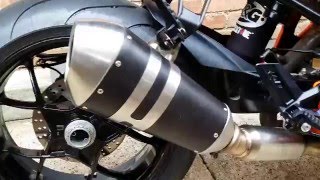 KTM 1290 SUPERDUKE R  Decat pipe ARROW 71613MI [upl. by Cacia]