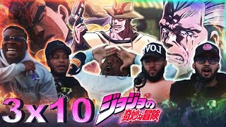 Avdol Gets Clapped JJBA Pt 3 Ep 10 The Emperor and The Hanged Man Part 1quot ReactionReview [upl. by Vachill]