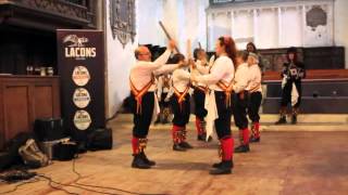 Golden Star Morris Dancers at the opening of the City of Ale Norwich cityofale [upl. by Yrod]