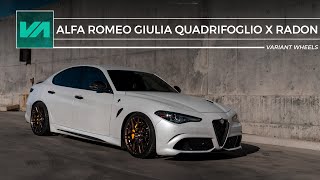 Alfa Romeo Giulia Quadrifoglio on Satin Bronze Radons [upl. by Je]