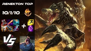 TOP Renekton vs Yasuo  EU Challenger Patch 1421 [upl. by Terrene]