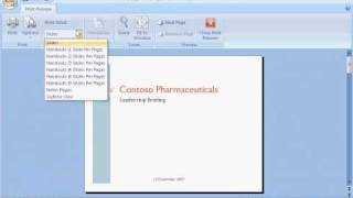 PowerPoint 2007 Demo Add headers and footers to audience handouts in a presentation [upl. by Airret]