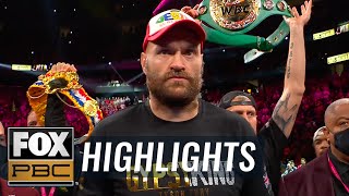 Top moments from Tyson Fury vs Deontay Wilder III  PBC on FOX [upl. by Sirrep277]