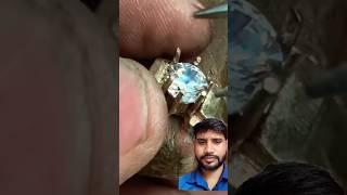 How to diamond ring making process diamond ring making 18 carat diamond ring making hindi [upl. by Matthews]