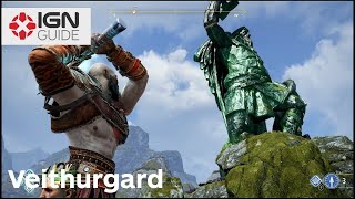 God of War  Veithurgard  Hammer Fall Walkthrough [upl. by Eesdnyl]