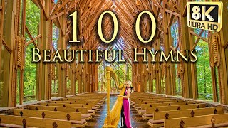 100 of the Most Beautiful Hymns 😌 Healing Instrumentals 😌 Relaxing Harp Music in 8k [upl. by Wini959]