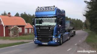 Scania R500 Longline V8 sound [upl. by Nagorb]