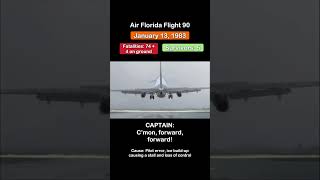 Air Florida Flight 90 Cockpit Recording  Crash Animation  Real Audio [upl. by Eula]