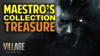 Maestro’s Collection Treasure Key amp Code Location  Resident Evil 8 Village RE8 Guide [upl. by Auqcinahs]