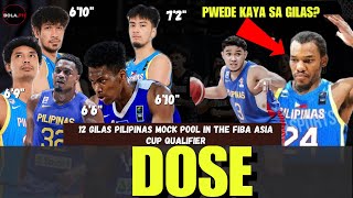 Gilas Pilipinas Mock FINAL 12 pool para sa FIBA Asia Cup Qualifier [upl. by Blase885]