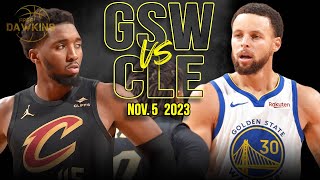 Golden State Warriors vs Cleveland Cavaliers Full Game Highlights  Nov 5 2023  FreeDawkins [upl. by Marne]