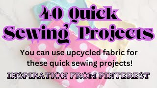 Quick Sewing Projects [upl. by Cordle728]