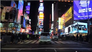 Midtown Manhattan Holiday Night Tour feat Times Square 34th St amp 5th Ave [upl. by Adnolat680]