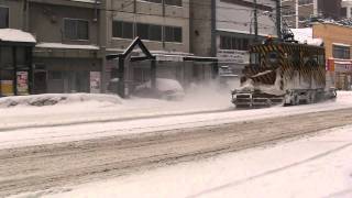 Snow Plow Train in Sapporo Japan [upl. by Parrisch]