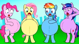 🔴How to care for Pregnant  MY LITTLE PONY  Stop Motion Paper [upl. by Onirotciv689]