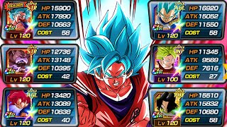 NEW UNIVERSE SURVIVAL SAGA amp UNIVERSE 7 TEAM SHOWCASE Dragon Ball Z Dokkan Battle [upl. by Nylireg]