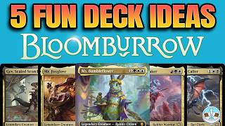 5 Fun Bloomburrow Decks  EDH  MTG [upl. by Luebke109]