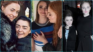 Maisie Williams and Sophie Turner Arya and Sansa Best Friends in Real Life [upl. by Lokcin]