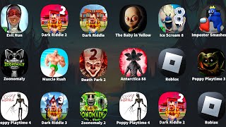 Zoonomaly 2RobloxPoppy Playtime Chapter 4Death Park 2Dark Riddle 3 Strange HillPoppy Playtime 3 [upl. by Aneehsirk]