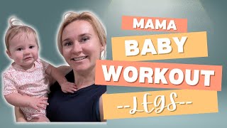 Work Out with Baby  Leg Exercises  No Weights  10 minutes [upl. by Omolhs387]