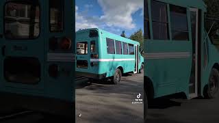 FINAL LOOK skoolie Build painting automobile vanlife diy [upl. by Colburn]