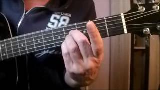 Gitarren Akkord H Dur Übungslektion  Guitar Tutorial H Dur Chord [upl. by Anival397]