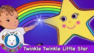 Twinkle Twinkle Little Star🌟 Nursery Rhyme with Lyrics 🌟 Twinkle Twinkle Lullaby by MyVoxSongs [upl. by Breeze]