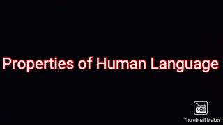 Displacement Arbitrariness Cultural Transmission ProductivityDuality Linguistics BS English 1st [upl. by Ikir724]