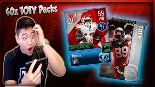 40 TOTY PACK OPENING MADDEN OVERDRIVE INSANE TOTY PULLS [upl. by Nitsir]