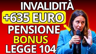 ATTENZIONE Pensione di Invalidità – Aumenti Fino a 634€ Bonus Caregiver e Pensione Anticipata [upl. by Ailelc]