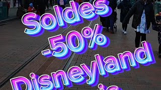 début des soldes 2024 à Disneyland Paris avec moins 50 sur beaucoup de merch [upl. by Fablan242]