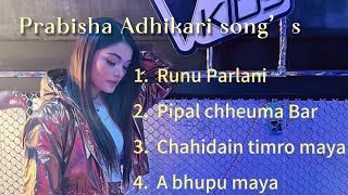 Prabisha Adhikari Song’s Collection  Nepali Heart Touching song‘s [upl. by Dobrinsky]