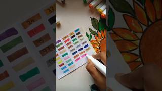 Relaxing colouring with art markers part 2🌈 art relaxing satisfying funny loveshorts [upl. by Enenej]