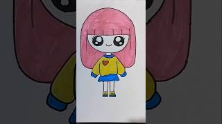 How To Draw A Barbie Girl shorts ytshorts barbie youtubeshorts trending drawing viralvideo [upl. by Airdnaxila]